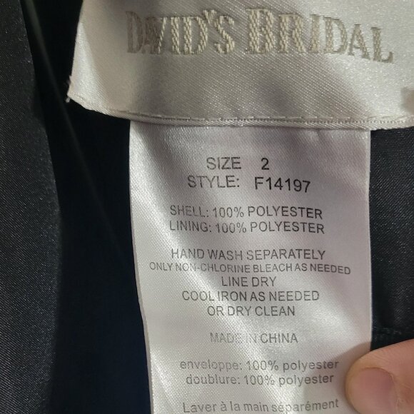 Prom Strapless Black Size 2 A-line Gown by David's Bridal - Picture 4 of 10